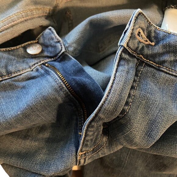 Lee Women Regular Fit Straight Leg Mid Rise Med Wash Jeans Denim Size14p Petite - Picture 6 of 10